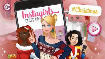 INSTAGIRLS CHRISTMAS DRESS UP (Game Walkthrough) 