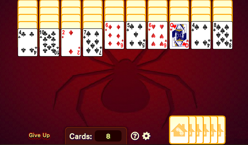 247 spider solitaire full screen