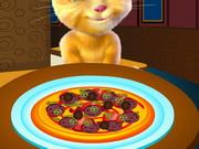 Talking Ginger Cooking Pizza