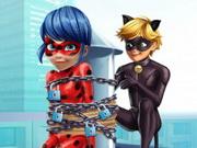Cat Noir Saving Ladybug