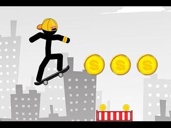 Stickman Skate Full Gameplay Walkthrough 