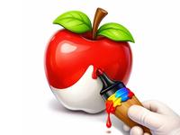 Easy Apple Coloring Book
