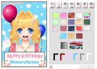 Anime birthday card creator