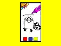 SpobgeBob Halloween Coloring Book