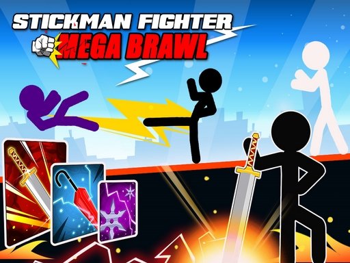 Play Stickman Fighter : Mega Brawl Online For Free 