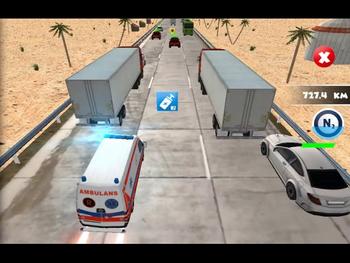 Ambulance Rescue Highway Race 
