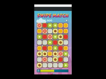 playing Swipe Match Game with BTS boy with luv 