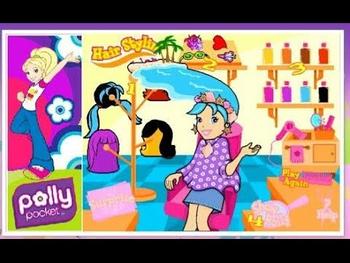 polly hair salon - childhood games 