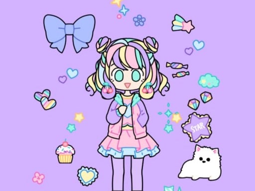 Pastel girl dress up sale