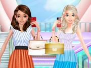 Fashion Girls Shopping For Summer