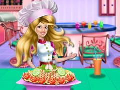 Princess Cooking Chicken Pasta