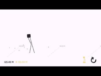 Daddy long leg app game long walk (220) world record 