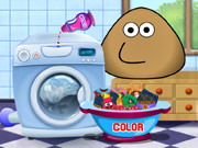 Pou Clean Pou Washing Clothes Game - Play Pou Washing Clothes Online for Free at ...