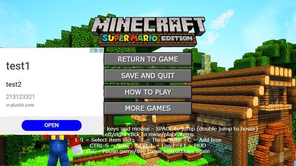 MINECRAFT SUPER MARIO EDITION free online game on