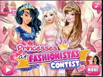 Princesses At Fashionistas Contest - Games for girls HD 