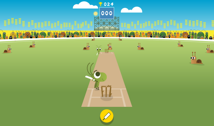 doodle game cricket