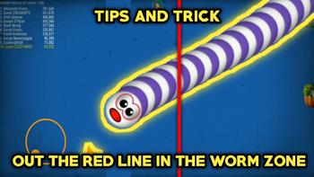 How To Cross The Red Line In Worm Zone Games - Tips And Trick Out Of The Red Line In Worm Zone 