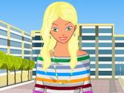 Cute Blonde Girl Dress Up