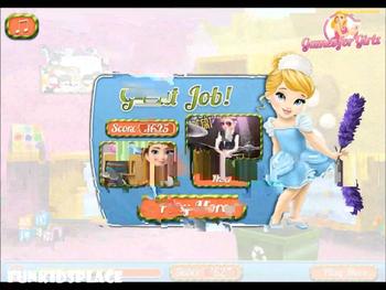 Watch Baby Cinderella while House Cleaning - Baby Game For Kids! 