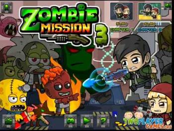 Zombie Mission 3  (Two Player Game) 