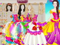 Barbie Colorful Bride Dress Up
