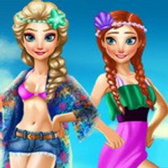 Elsa And Anna Summer Vacation