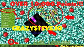 CrazySteve.io Game Play + Bonus Game(Minecraft Tower Defence) 
