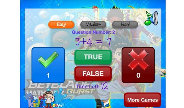Beyblade Burst Math Quiz Game - Play Beyblade Burst Math Quiz Online ...