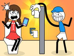 Thief Stick Puzzle: Man Escape