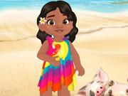 Baby Moana Gets Tidy