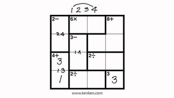 KenKen 4x4 Introduction and Strategy 