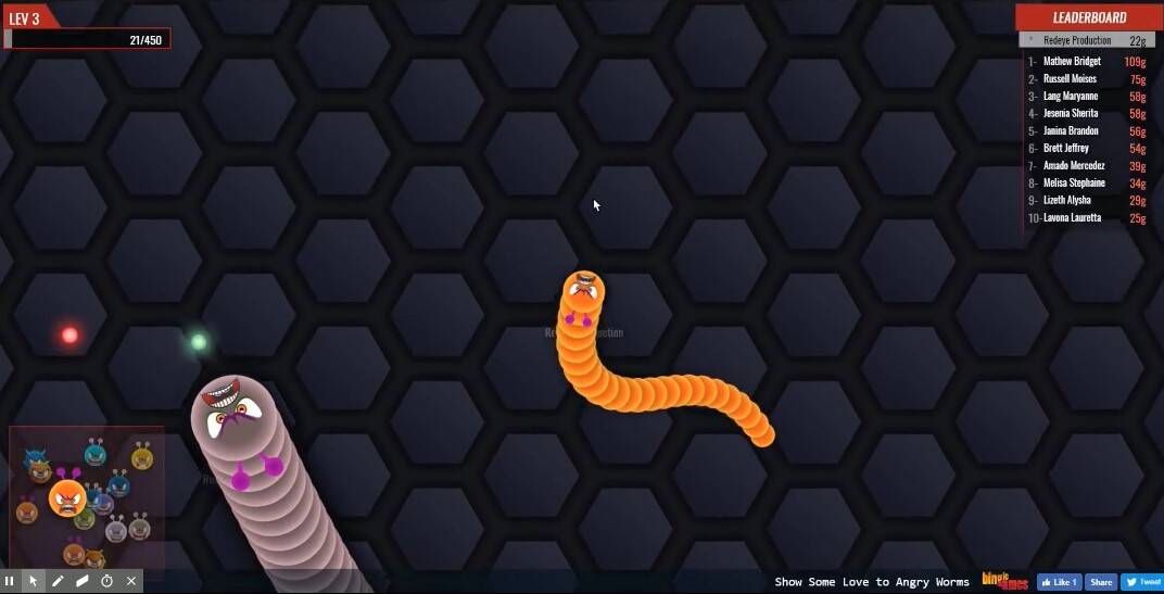 Angry Slither Worm — Play for free at