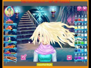 Elsa frozen real haircuts game 