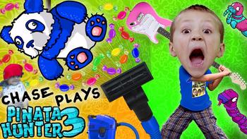 Chase Plays PINATA HUNTER 3!  Candy = Money (FGTEEV Panda Gameplay) 