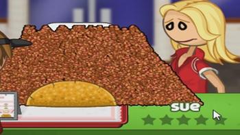 impressing sue with bean tacos on papa's taco mia 