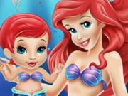 Ariel Playing With Baby