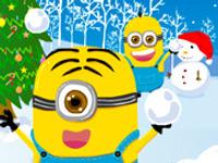 Minions Christmas Snowball Wars