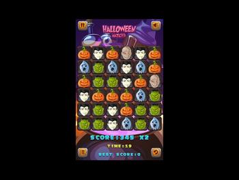 Halloween Match 3 game 