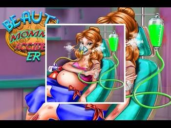 Jogos de Princesas Grávidas - Beauty Mommy Accident Er 