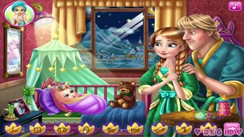 Anna and Kristoff Baby Feeding ♥ Disney Princess Anna Baby Care 