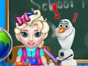 Baby Elsa School Time