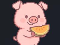 Piggy vs Watermelon