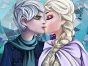 Sweet Kissing Elsa And Jack Frost