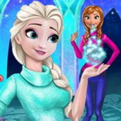 Disney Princess Playing Snowballs
