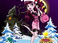 Draculaura Christmas Dress Up