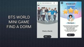 BTS WORLD MINI GAME Find a Dorm Let's play 