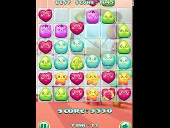 Cartoon candy match3 game score 7995 
