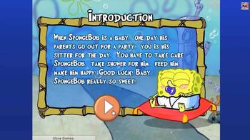 CARE BABY SPONGEBOB, JOGOS BOB ESPONJA, SPONGEBOB GAMES, BABY CARE GAMES