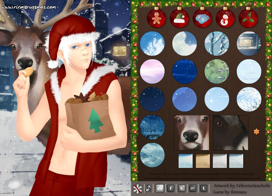 santa dress up game