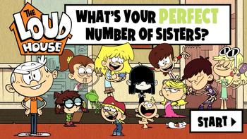 The Loud House - What's Your Perfect Number of Sisters? (Nickelodeon Games) 